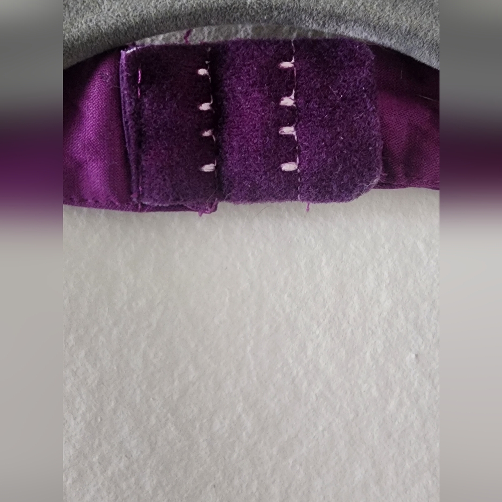 VINTAGE Bebe Purple Ruched Cocktail Dress Halter Neckline - Picture 4 of 13